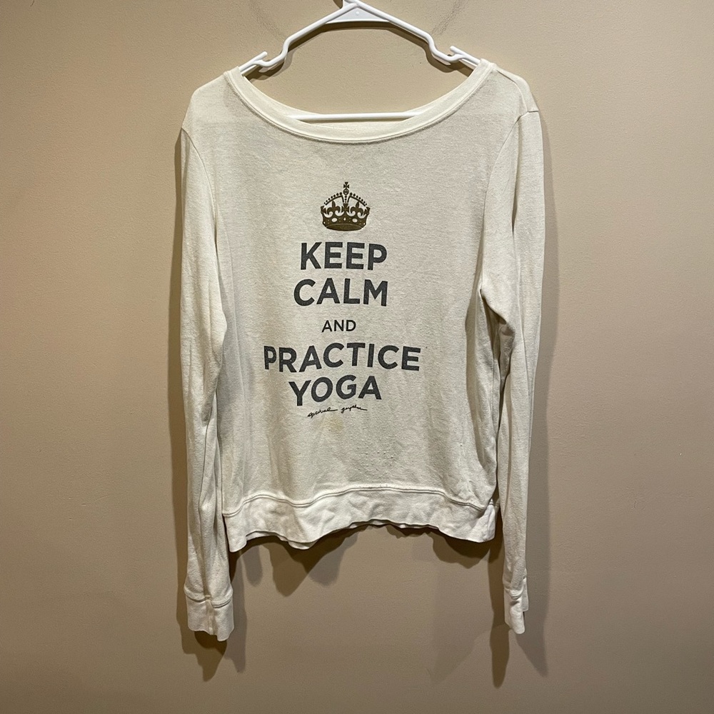 Spiritual Gangster White Graphic Long Sleeve